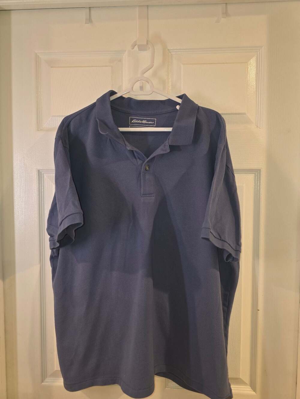 Eddie Bauer Men's Blue Polo Shirt, Size 2XL